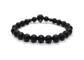 Bransoletka męska kamienie naturalne czarny onyks indianin