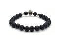 Bransoletka męska kamienie naturalne czarny onyks indianin baltoro design