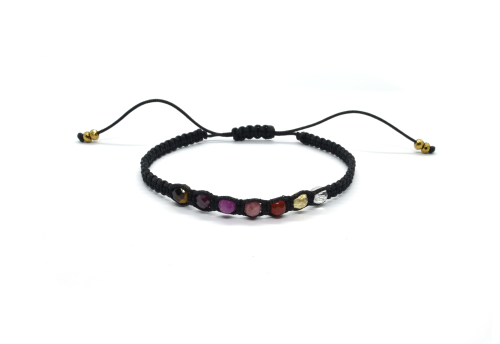 Bransoletka znak zodiaku kamienie naturalne LEW