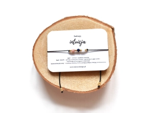 Bransoletka ochronna z kamieni naturalnych INTUICJA -  opal, lapis lazuli, kamień księżycowy | Amulet na sznurku | Baltoro Design