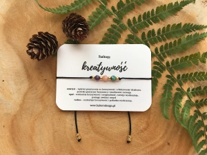 Bransoletka amulet kamienie naturalne KREATYWNOŚĆ turkus opal ametyst