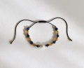 Bransoletka na sznurku z perłą kamienie naturalne: cytryn, lapis lazuli, hematyt | Baltoro Design