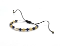 Bransoletka na sznurku z perłą kamienie naturalne: cytryn, lapis lazuli, hematyt | Baltoro Design
